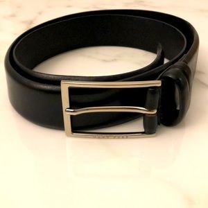 Hugo Boss men’s black leather belt